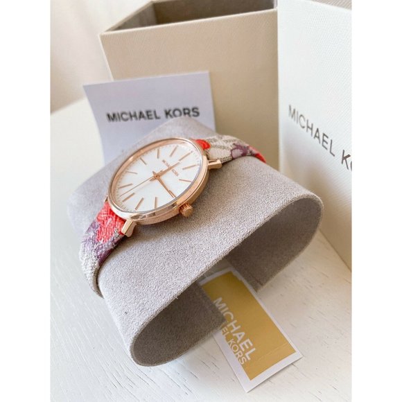 Michael Kors Pyper Three-Hand Floral Watch main image 4